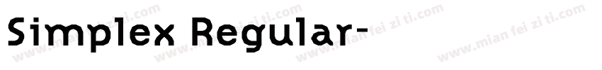Simplex Regular字体转换